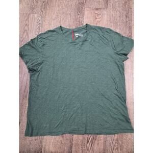 Janji Shirt Mens L Green Crewneck Run For Clean H2O Tee Logo Soft Pima Cotton